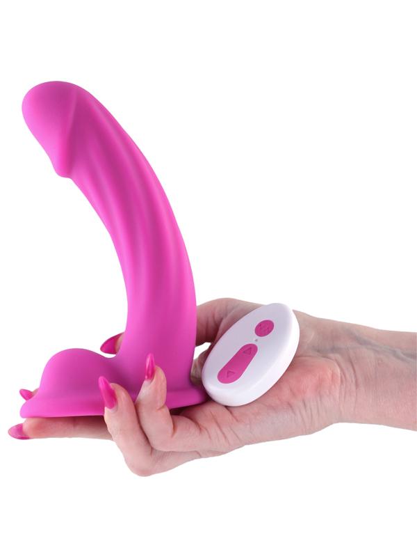 Colours Curve Vibrating 6 in. Dildo Pink