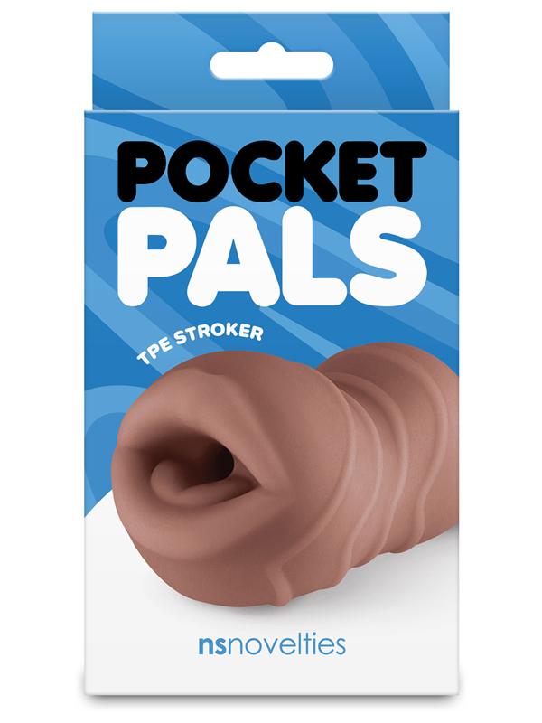 Pocket Pals Mouth Stroker Brown