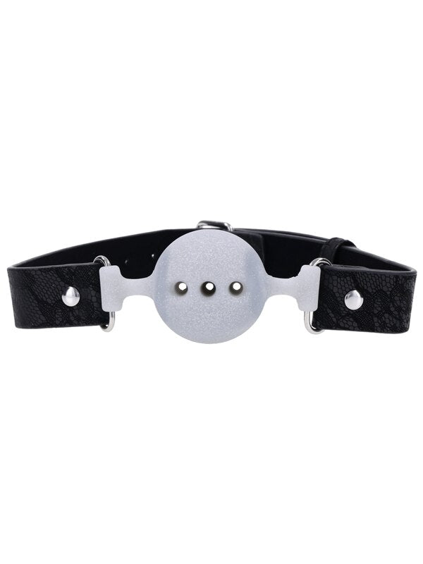 Sex and Mischief Lace Silicone Breathable Ball Gag