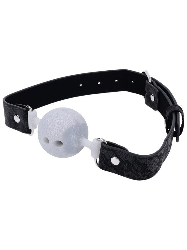 Sex and Mischief Lace Silicone Breathable Ball Gag