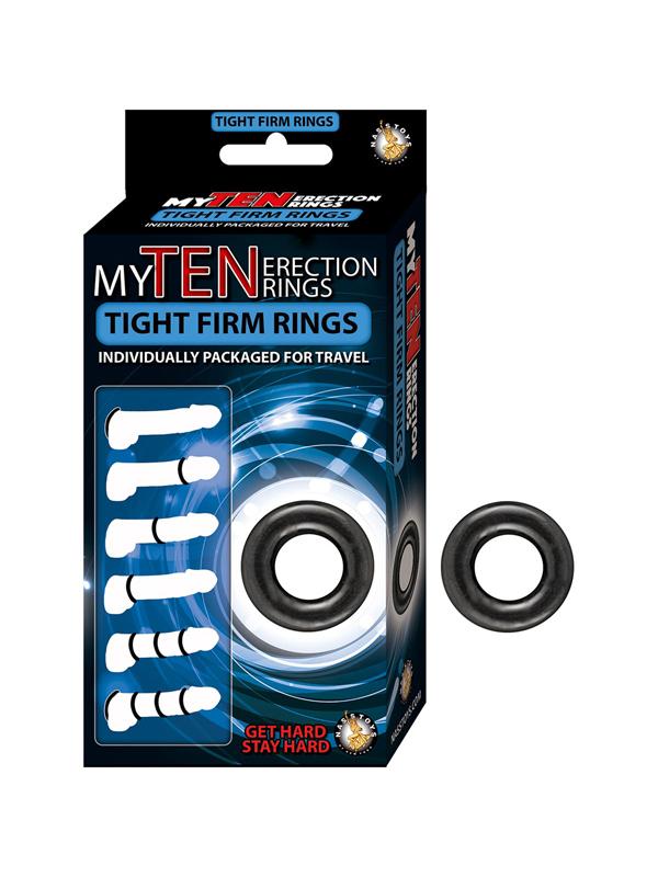 My Ten Erection Rings Tight Firm Rings Black