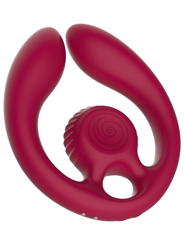 SVibe Snail GIZI Duo Couples Stimulator Burgundy