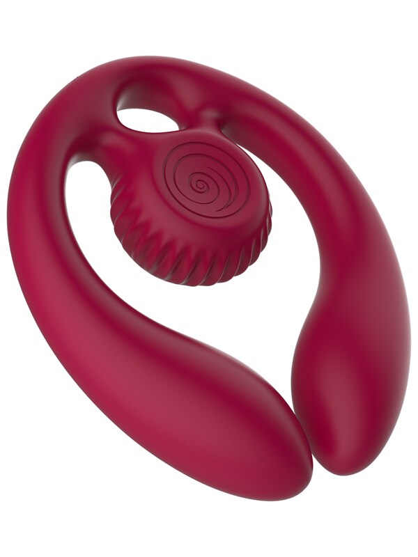 SVibe Snail GIZI Duo Couples Stimulator Burgundy
