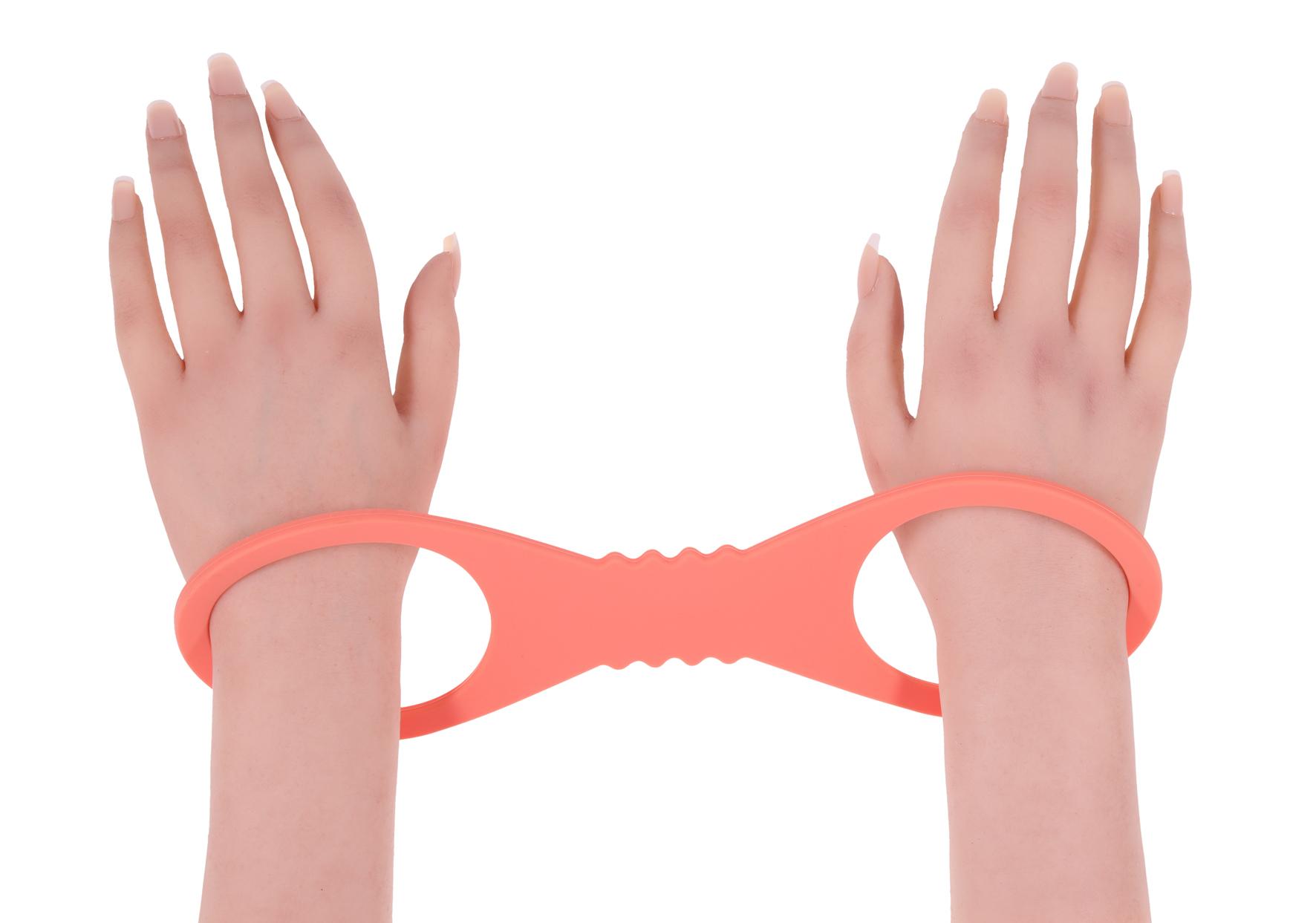 Sex and Mischief Peaches n CreaMe Large Silicone Cuffs
