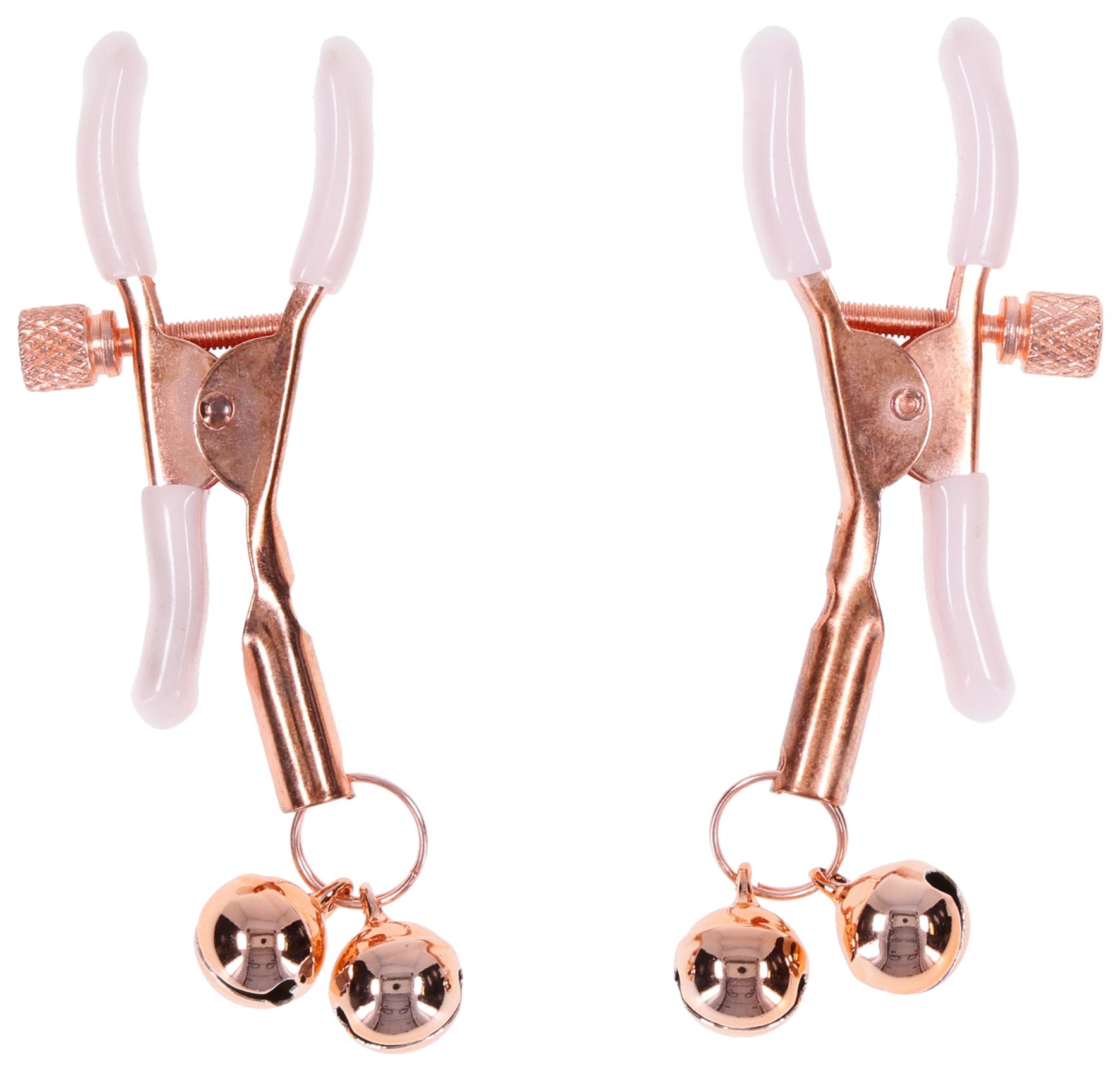 Sex and Mischief Peaches n CreaMe Bell Nipple Clamps