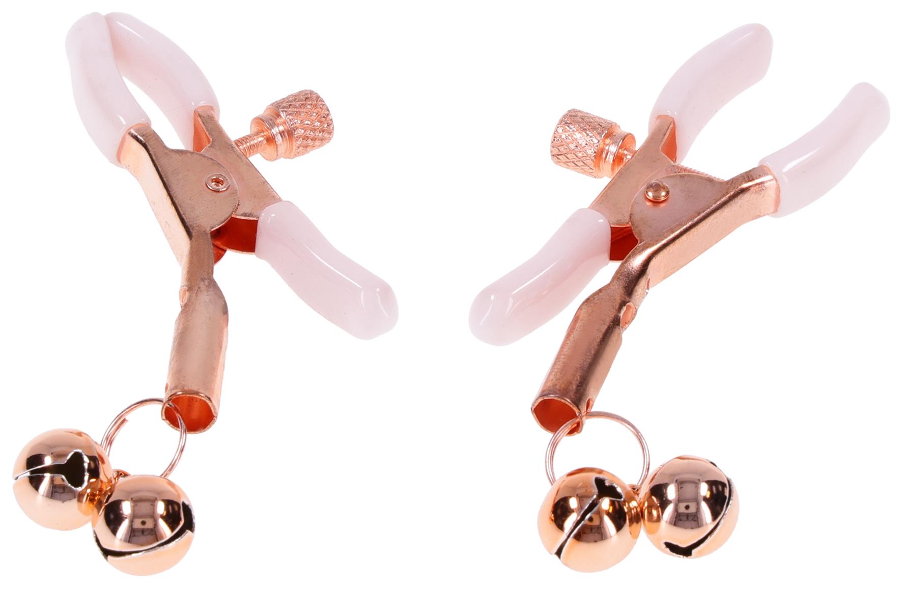 Sex and Mischief Peaches n CreaMe Bell Nipple Clamps
