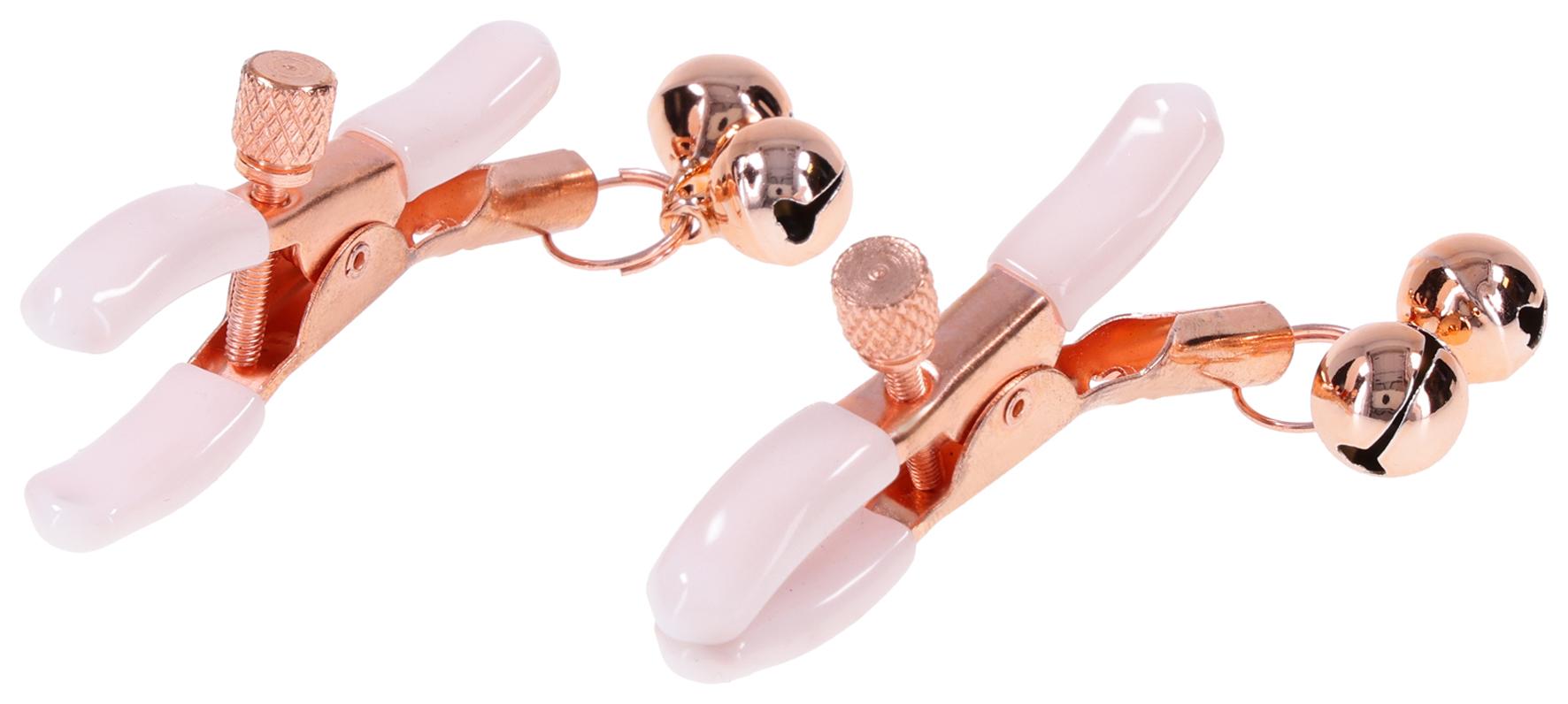 Sex and Mischief Peaches n CreaMe Bell Nipple Clamps