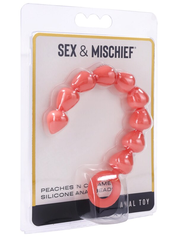 Sex and Mischief Peaches n CreaMe Silicone Anal Beads