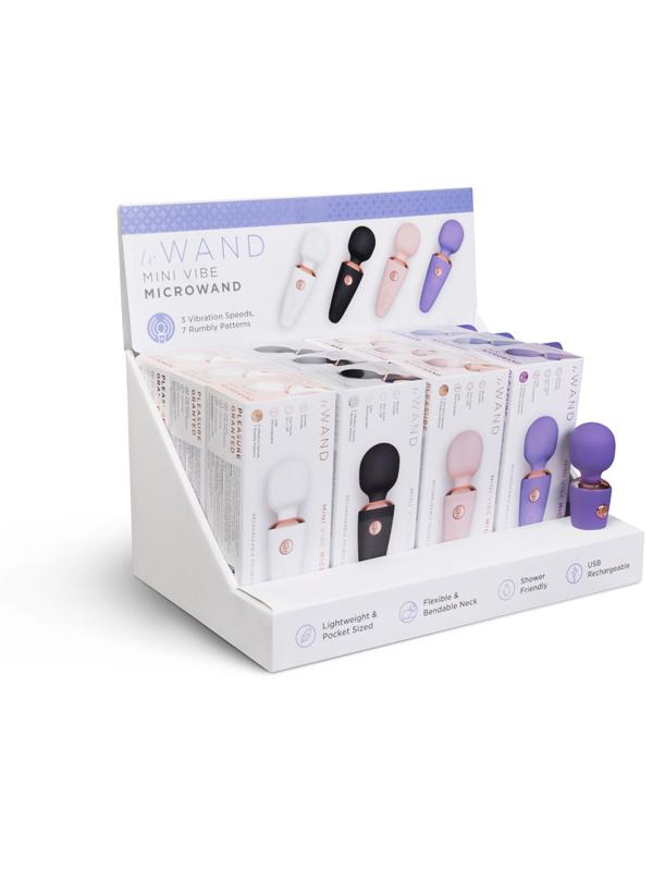 Le Wand Mini Micro Wand Prepacked Counter Display  2 Pcs)