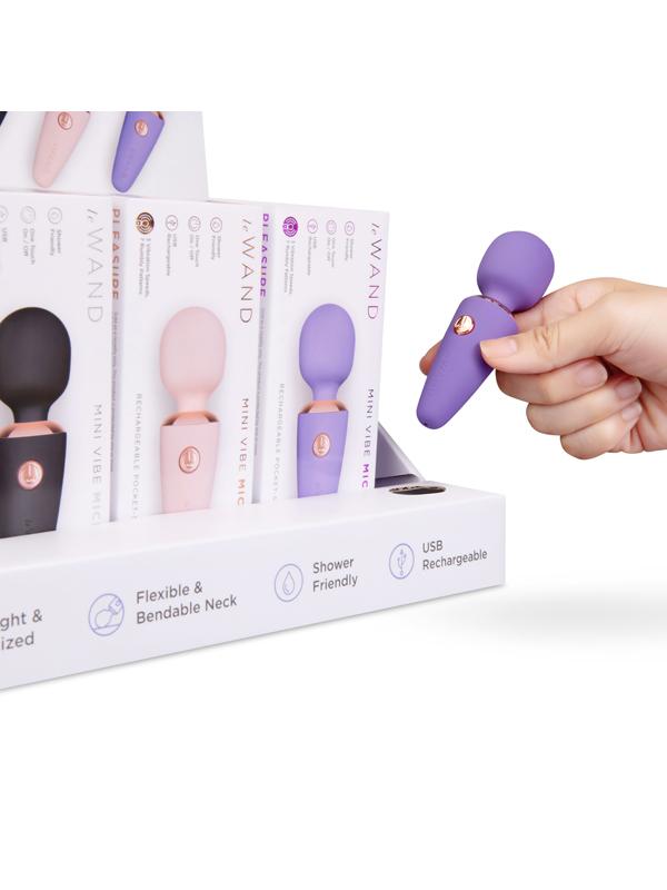 Le Wand Mini Micro Wand Prepacked Counter Display  2 Pcs)