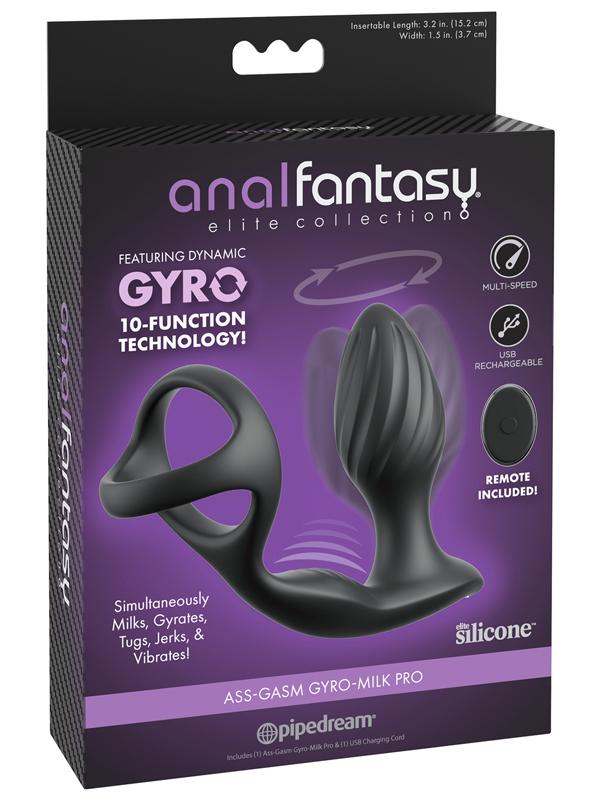 Anal Fantasy Elite Ass-Gasm Gyro-Milk Pro Black