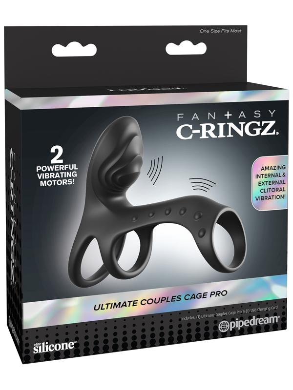 Fantasy C-Ringz Ultimate Couples Cage Pro Black