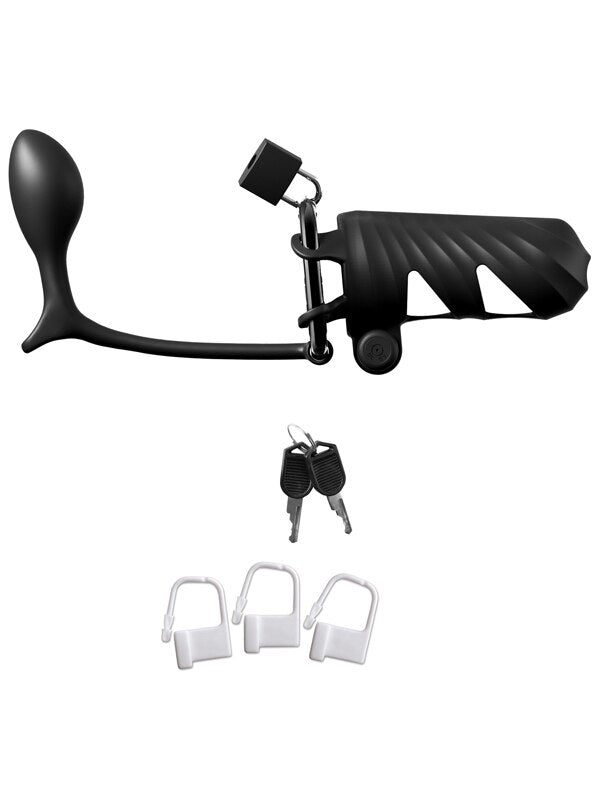 Fantasy C-Ringz Remote-Controlled Vibrating Cock B g Black