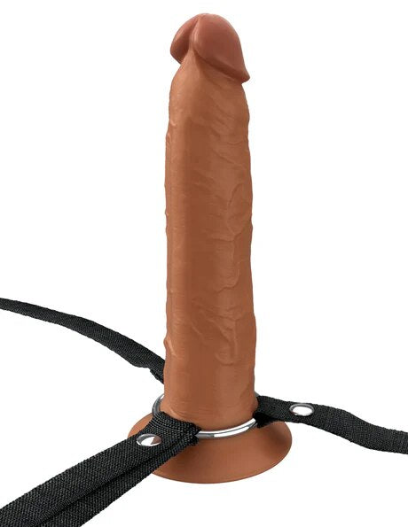 Fantasy X-Tensions Elite 9 in. Silicone Hollow Str y Brown