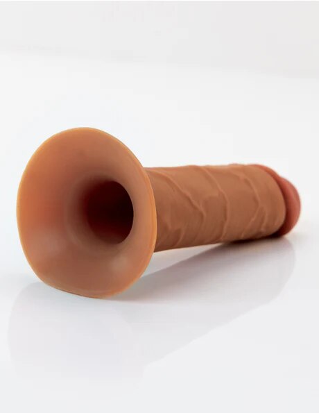 Fantasy X-Tensions Elite 9 in. Silicone Hollow Str y Brown