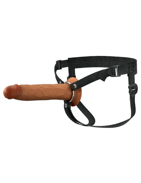 Fantasy X-Tensions Elite 9 in. Silicone Hollow Str y Brown