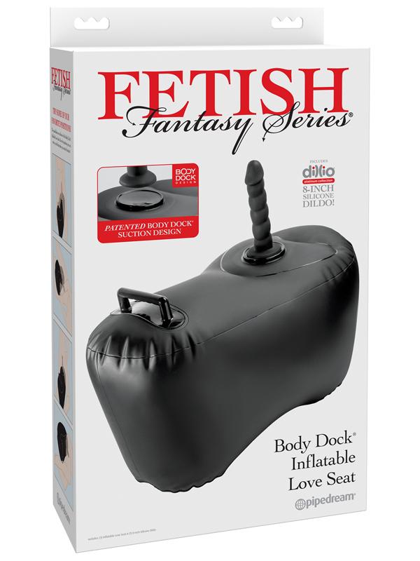 Fetish Fantasy Series Body Dock Inflatable Love Seat Black