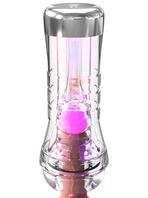 PDX Elite ViewTube XXL See-Thru EZ-Grip LED Stroker Clear