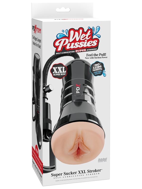 PDX Extreme Wet Pussies Super Sucker XXL Stroker Light