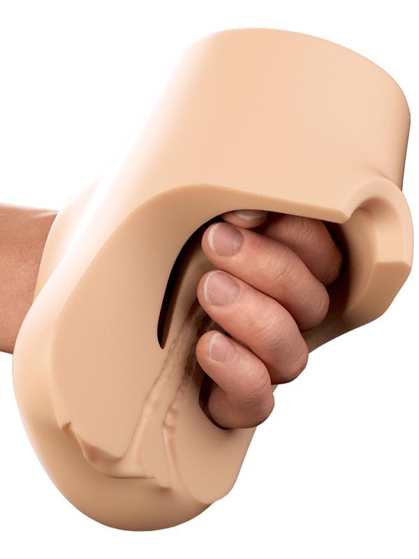 PDX Plus Double Pounder Vibrating Squeeze Stroker Light
