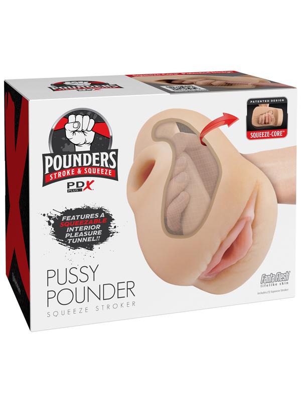 PDX Plus Pussy Pounder Squeeze Stroker Light