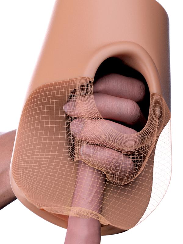 PDX Plus Pussy Pounder Squeeze Stroker Brown
