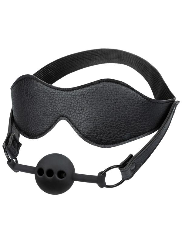 Nocturnal Collection Eye Mask and Breathable Ball Gag