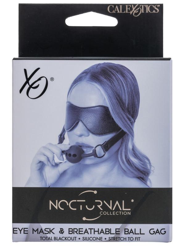 Nocturnal Collection Eye Mask and Breathable Ball Gag