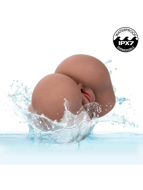 Stroke It Vibrating Twerking BBL - Brown