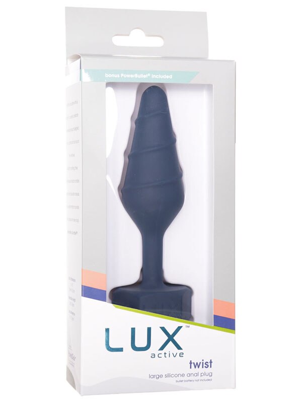 Lux Active Twist Large Silicone Anal Plug