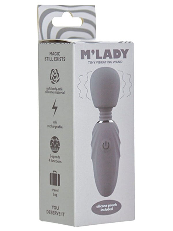 M-Lady Tiny Vibrating Wand Grey