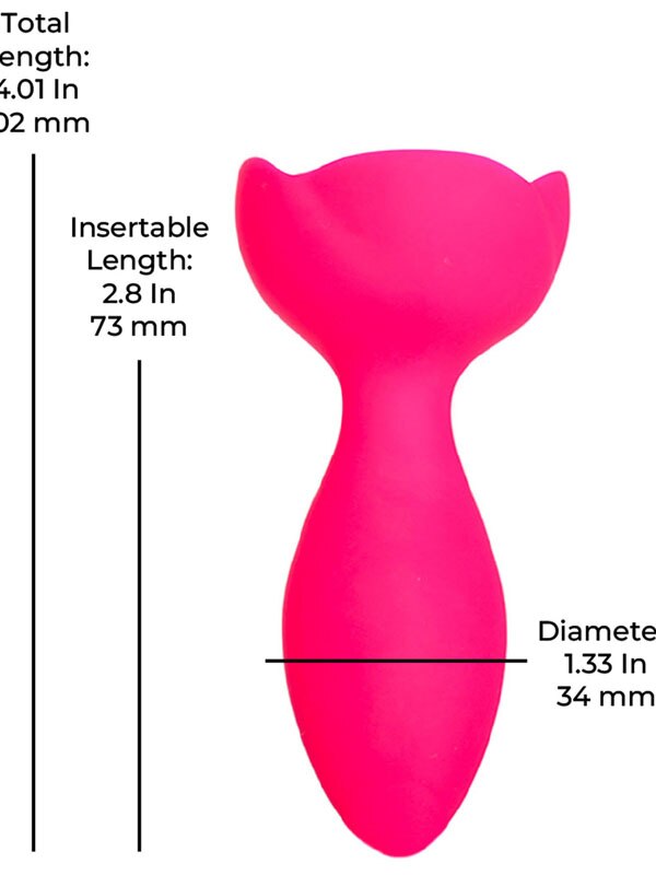 M-Lady Light Up Rotating Anal Plug Pink
