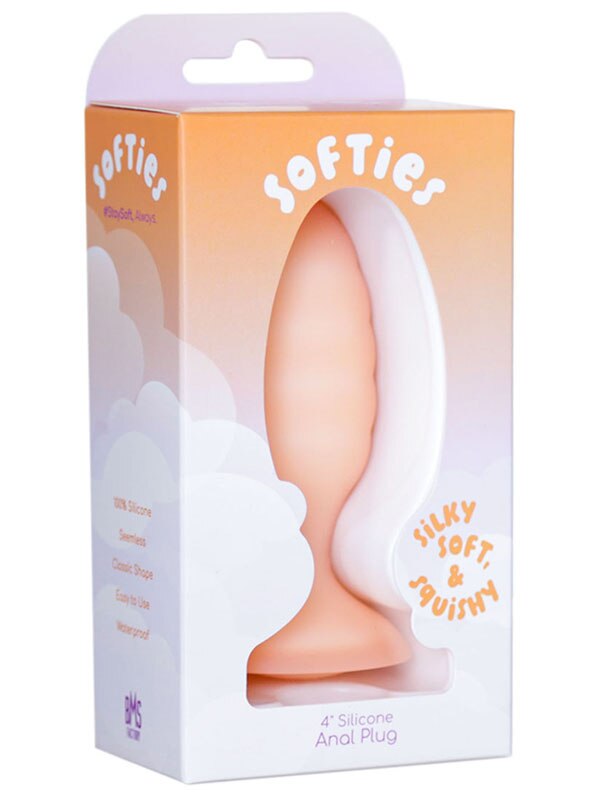 Softies Dual Layer Anal Plug - Orange