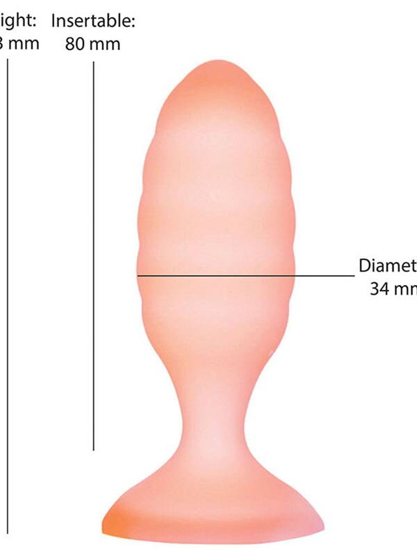 Softies Dual Layer Anal Plug - Orange