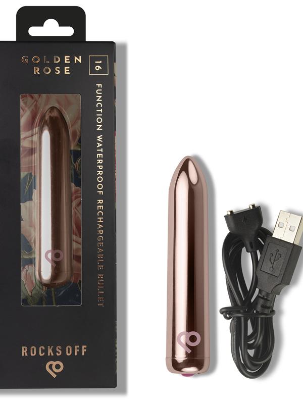 Golden Rose 16 Function Waterproof Rechargeable Bullet