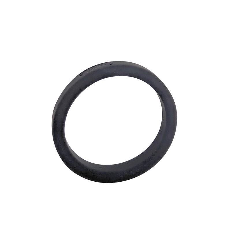 Flat Slick - Silicone Cock Ring diam 40 mm. - Black