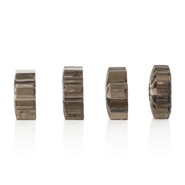 Basic Essentials Set of 4 Rings Smoke