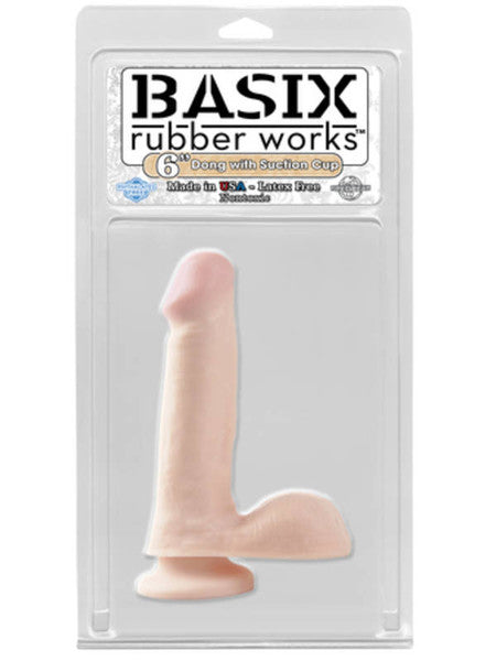 Basix Dong W/ Suction Cup 6in. Flesh