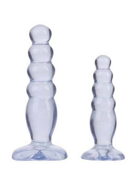 Crystal Jellies Anal Delight 2 pc Trainer Kit Clear