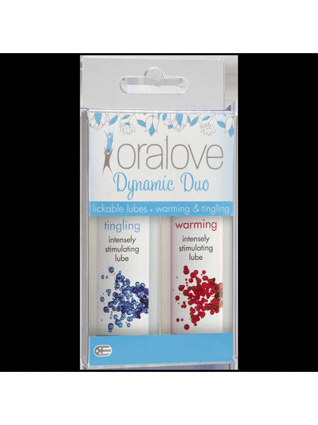 Oralove Sensations 2 pack lube warming and tingling