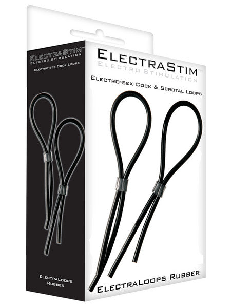 Electrastim Rubber Adjustable Cock And Scrotal Loops