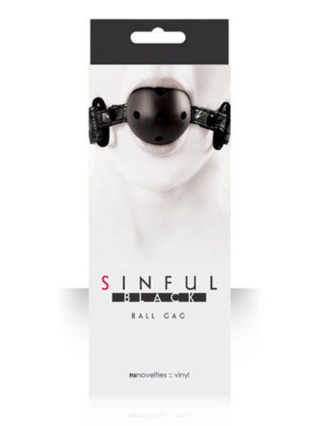 Sinful Black Ball Gag