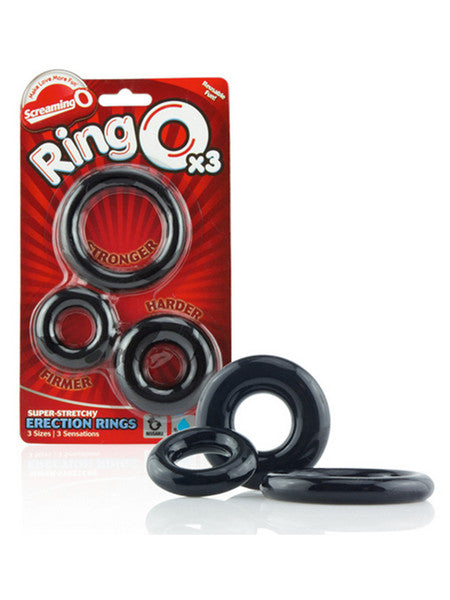 RingO x3 Black (6 pack)