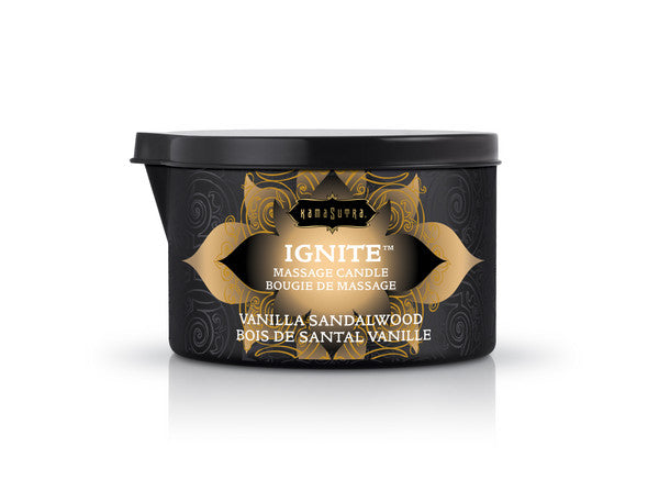 KS IGNITE Massage Candle Vanilla Sandalwood