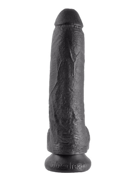 King Cock - 9 in. Cock With Balls Black