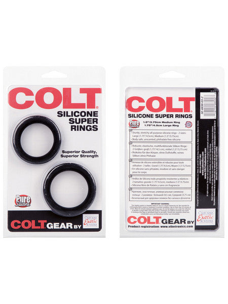 COLT Silicone Super Rings - Black