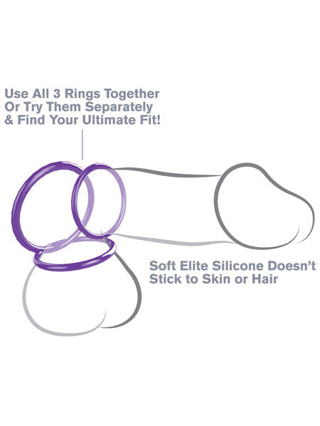 Fantasy C-Ringz Silicone 3 Piece Stamina Set