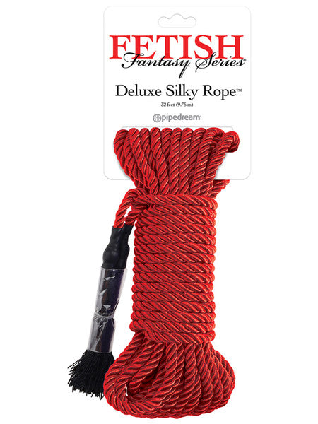 Fetish Fantasy Series Deluxe Silk Rope - Red