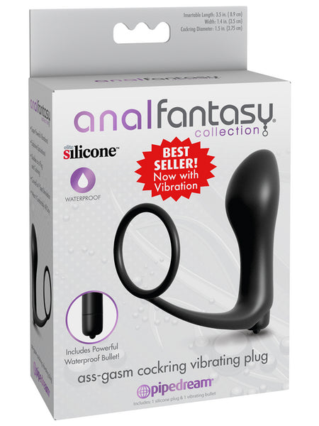 Anal Fantasy Collection Ass-Gasm Cockring Plug Vibrating