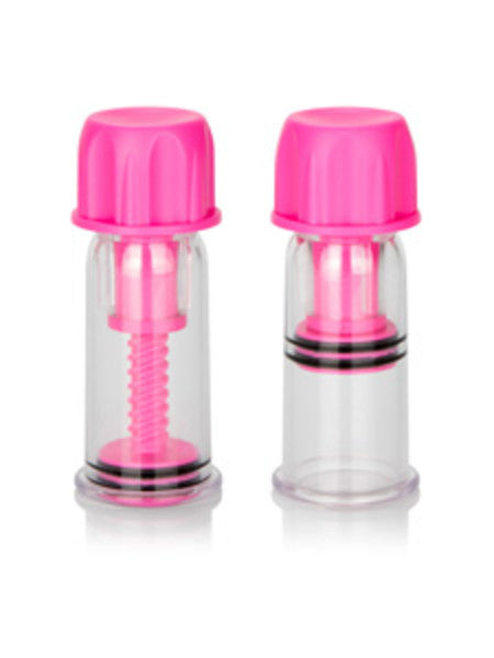 Nipple Play Vacuum Twist Suckers - Pink